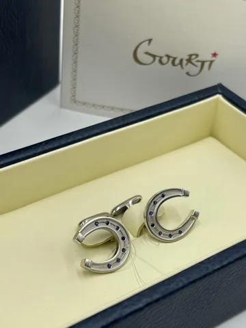 Запонки Подкова СЕРЕБРО