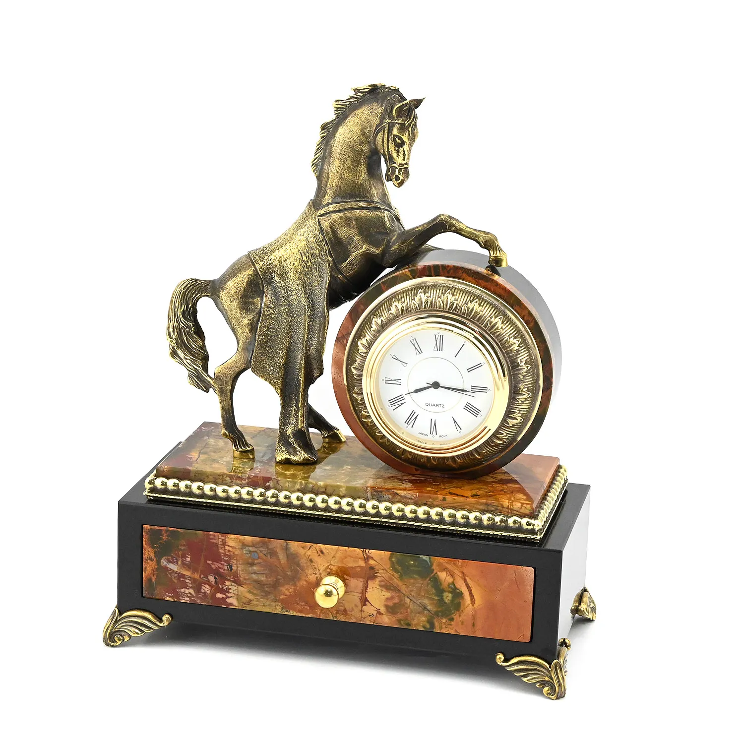 Часы Конь с шкатулкой